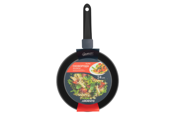 Сковорода Ardesto Gemini Gourmet Aosta, 24см, алюминий, черный