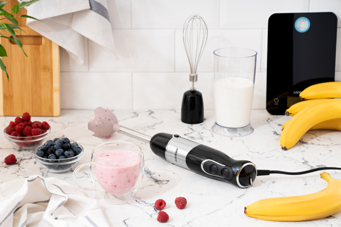 Блендер заглибний ARDESTO 800Вт, 2в1, чаша-600мл, чорний