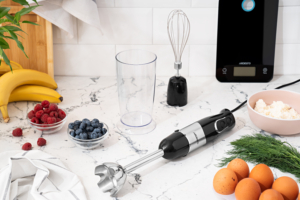 Блендер погружной ARDESTO 800Вт, 2в1, чаша-600мл, чёрный