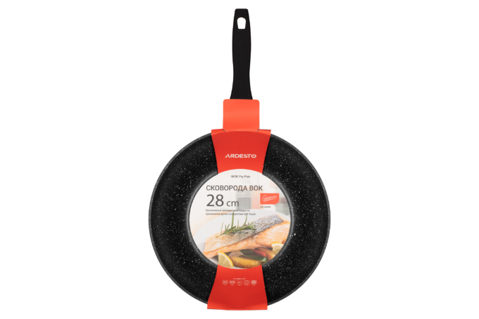 Ardesto WOK Fry pan Gemini Anzio, 28cm, aluminium, black