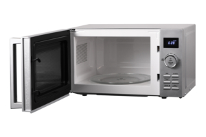 Microwave oven ARDESTO, 20L, electronic control, 700W, display, handle opening, quick start, silver