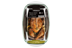 Форма для запекания с крышкой Ardesto Black Mars, 32.5х19.6х13.4см, боросиликатное стекло, прямоугольная, прозрачный