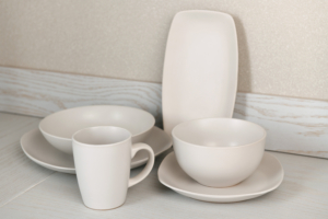 Тарелка обеденная Ardesto Molize, 27х27см, керамика, квадратная, белый