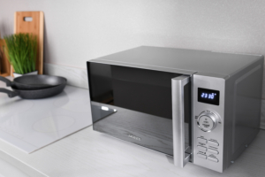 Microwave oven ARDESTO, 20L, electronic control, 700W, display, handle opening, quick start, silver