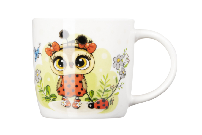 Набор детской посуды ARDESTO Lucky owl, 3 предмета, фарфор AR3454LS