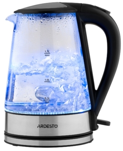Електрочайник Ardesto 1.7л, Strix, скло, чорний