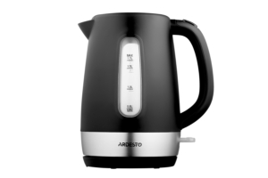 Ardesto electric kettle, 1.7L, plastic, matte, Strix, black-silver