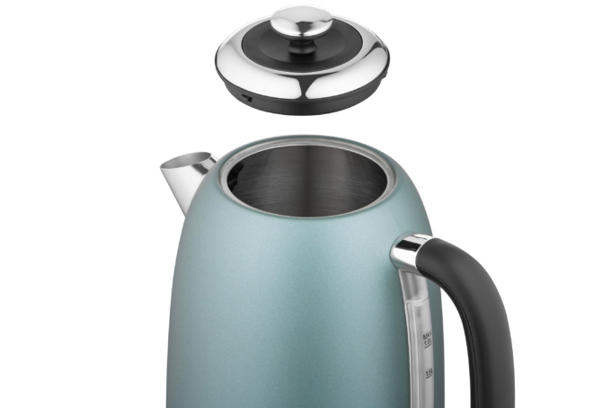 Ardesto electric kettle Mint Harmony, 1.8L, metal, matte, Strix, mint