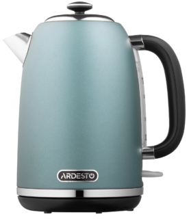 Електрочайник Ardesto Mint Harmony 1.8л, Strix, метал, м’ятний матовий
