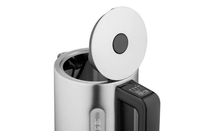 Ardesto electric kettle Steel Collection, 1.7L, metal, Strix, silver
