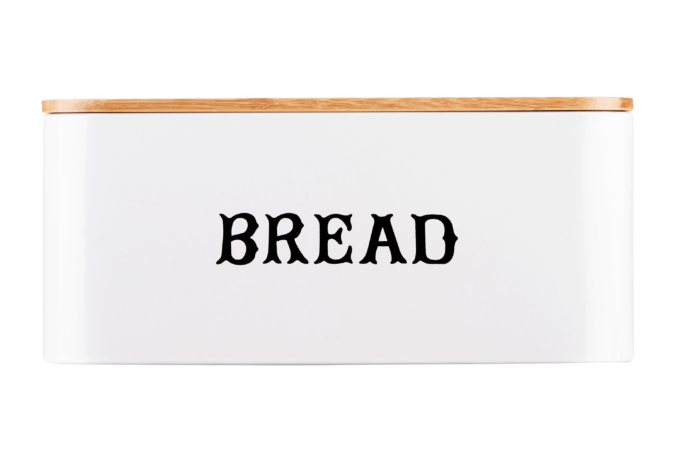 Хлебница ARDESTO Midori, металл/бамбук, белая AR4230MW