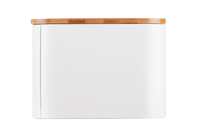 Хлебница ARDESTO Midori, металл/бамбук, белая AR4230MW