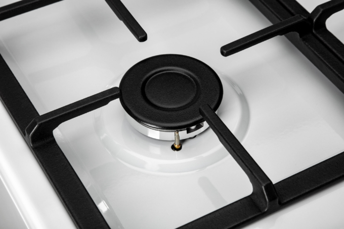 Cooker ARDESTO combined, 52L, 50x60cm, cast-iron, lamp, LPG conversion set (gas cylinder connection), white