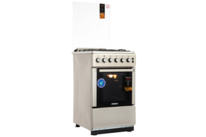 Плита ARDESTO комби, 52л, 50×60см, конвекция, чугун, подсветка, форсунки LPG (подключение газового баллона), серебристый