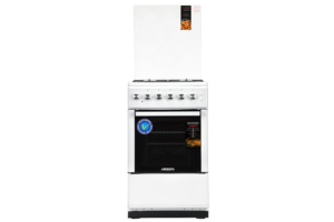 Cooker ARDESTO combined, 52L, 50x60cm, convection, cast-iron, lamp, LPG conversion set (gas cylinder connection), white