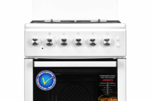 Cooker ARDESTO combined, 52L, 50x60cm, convection, cast-iron, lamp, LPG conversion set (gas cylinder connection), white