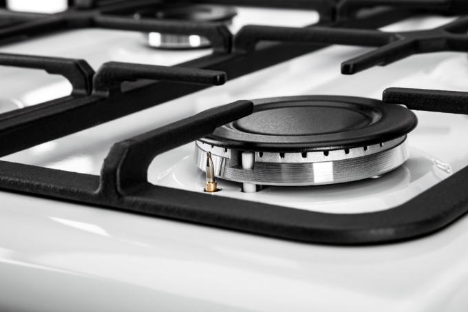 Cooker ARDESTO combined, 52L, 50x60cm, convection, cast-iron, lamp, LPG conversion set (gas cylinder connection), white