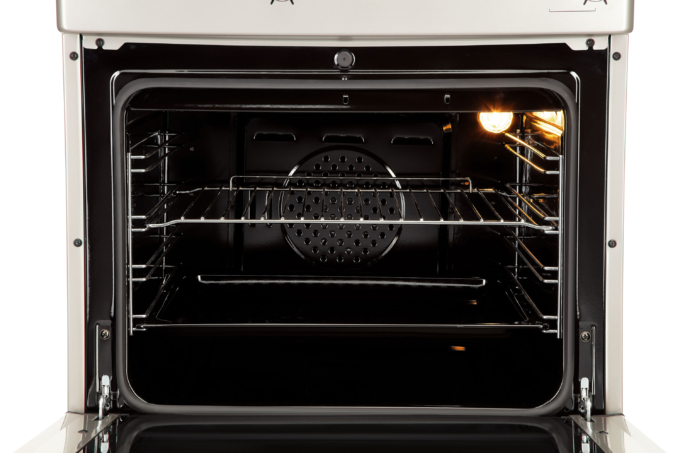 Плита ARDESTO комби, 64л, 60×60см, конвекция, чугун, подсветка, форсунки LPG (подключение газового баллона), съемные направляющие, серебристый
