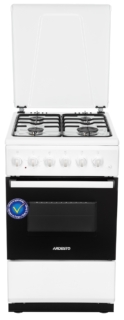 Cooker ARDESTO combined, 52L, 50x60cm, LPG conversion set (gas cylinder connection), white