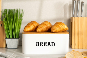 Хлебница ARDESTO Midori, металл/бамбук, белая AR4230MW