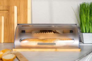 Bread bin ARDESTO Gemini, stainless steel/plastic/bamboo AR4239BS