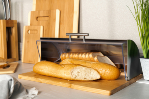 Bread bin ARDESTO Gemini, stainless steel/plastic/bamboo AR4239BS