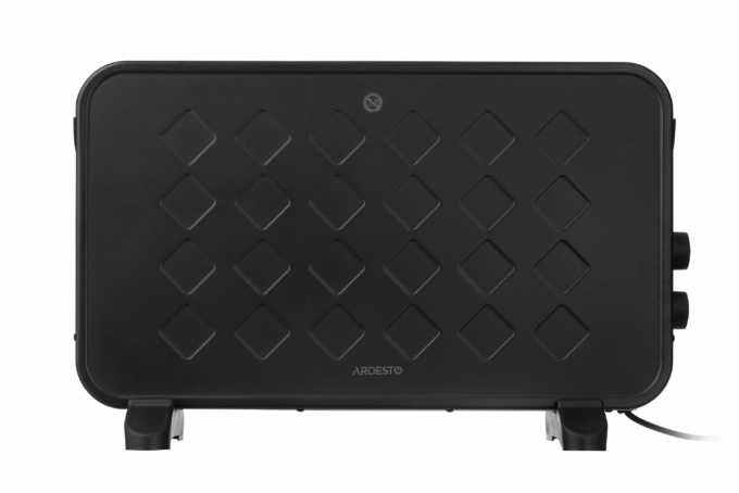 Конвектор ARDESTO, 20м2, 2000Вт, мех. упр-ние, открытый нагрев. элемент, чёрный