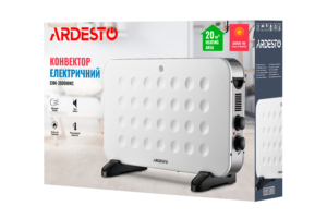 Convector ARDESTO, 20m2, 2000w, mechanical control, open heating element, white