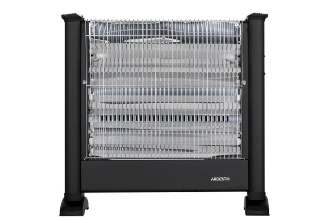 Infrared heater ARDESTO quartz, 22m2, 2200w, mechanical control, floorstanding, black