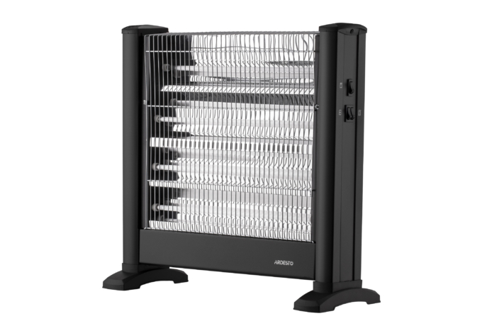 Infrared heater ARDESTO quartz, 22m2, 2200w, mechanical control, floorstanding, black