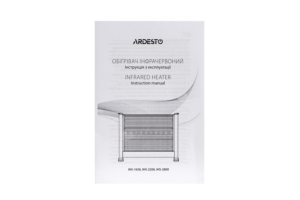 Infrared heater ARDESTO quartz, 22m2, 2200w, mechanical control, floorstanding, black