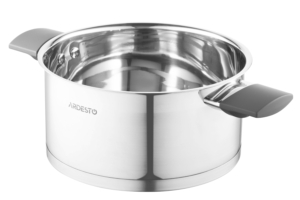 Кастрюля со стеклянной крышкой Ardesto Gemini Trento, 3л, нержавеющая сталь, бакелит
