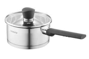 Ardesto Saucepan with glass lid Gemini Trento, 1.5l, stainless steel, bakelite