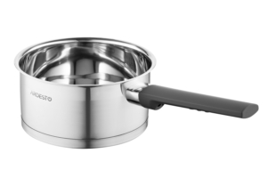 Ardesto Saucepan with glass lid Gemini Trento, 1.5l, stainless steel, bakelite