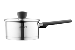 Ardesto Saucepan with glass lid Gemini Trento, 1.5l, stainless steel, bakelite