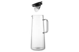Ardesto Pitcher with lid Graphite, 1350ml, plastic, stainless steel, gray