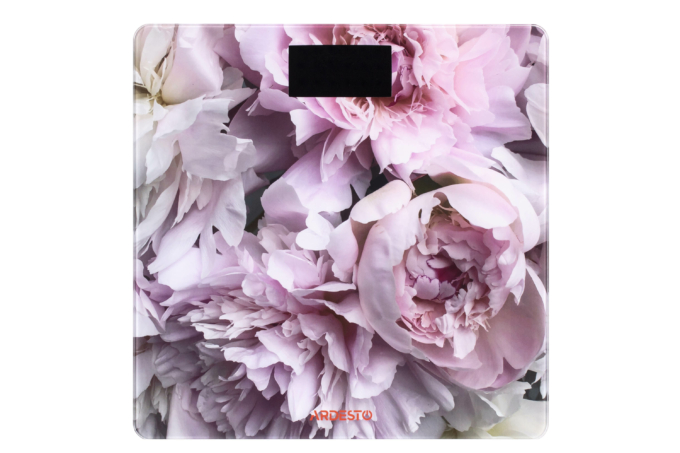 Ваги Ardesto підлогові Peonies, 150кг, AAAx2 в комплекті, скло, багатокольорові