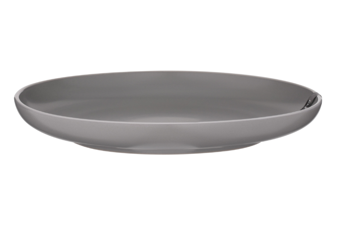 Тарілка десертна Ardesto  Cremona Dusty grey, 19см, кераміка, сірий