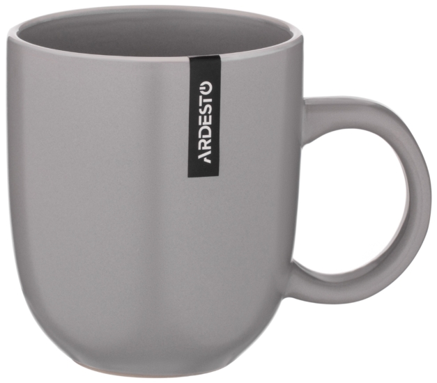 Чашка Ardesto Cremona Dusty grey, 390мл, кераміка, сірий