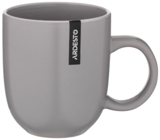 Чашка Ardesto Cremona Dusty grey, 390мл, кераміка, сірий