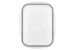 Ardesto Food storage container Gemini 1l, borosilicate glass, plastic, rectangular, transparent