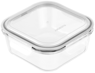 Контейнер для зберігання харчових продуктів Ardesto Gemini, 1.2л, боросилікатне скло, пластик, квадратний, прозорий