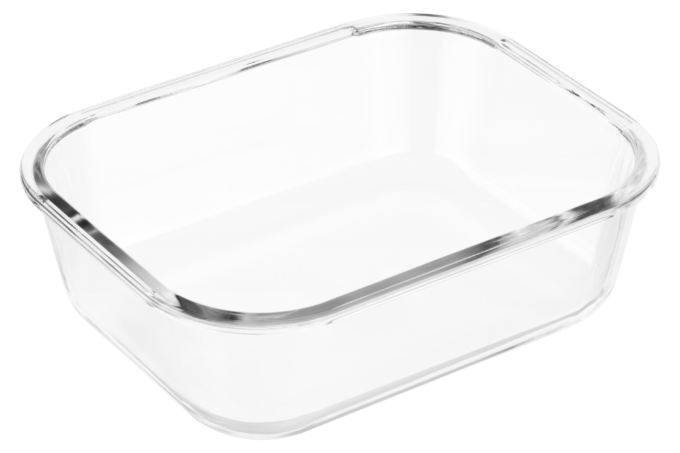 Ardesto Food storage container Gemini 2.26l, borosilicate glass, plastic, rectangular, transparent