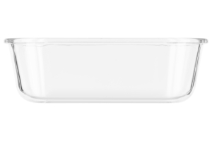 Ardesto Food storage container Gemini 2.26l, borosilicate glass, plastic, rectangular, transparent