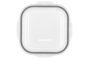 Контейнер для хранения пищевых продуктов Ardesto Gemini, 0.5л, боросиликатное стекло, пластик, квадратный, прозрачный