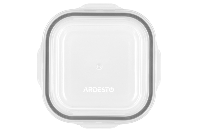 Контейнер для хранения пищевых продуктов Ardesto Gemini, 0.5л, боросиликатное стекло, пластик, квадратный, прозрачный