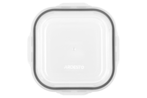 Ardesto Food storage container Gemini 0.8l, borosilicate glass, plastic, square, transparent