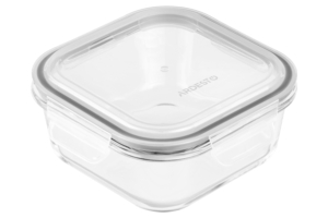 Ardesto Food storage container Gemini 0.8l, borosilicate glass, plastic, square, transparent