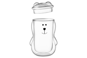 Cup set ARDESTO Animals with double walls, 300 ml, 2 pcs AR2630AB