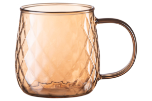 Ardesto Set of cups Golden Moon, 350ml, 2pcs, borosilicate glass, golden